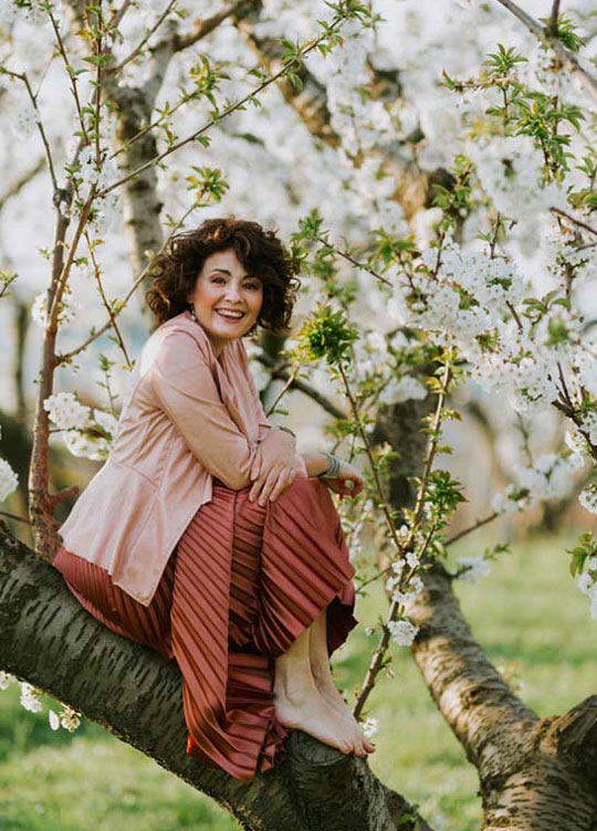 Monica con Fiori da esterno